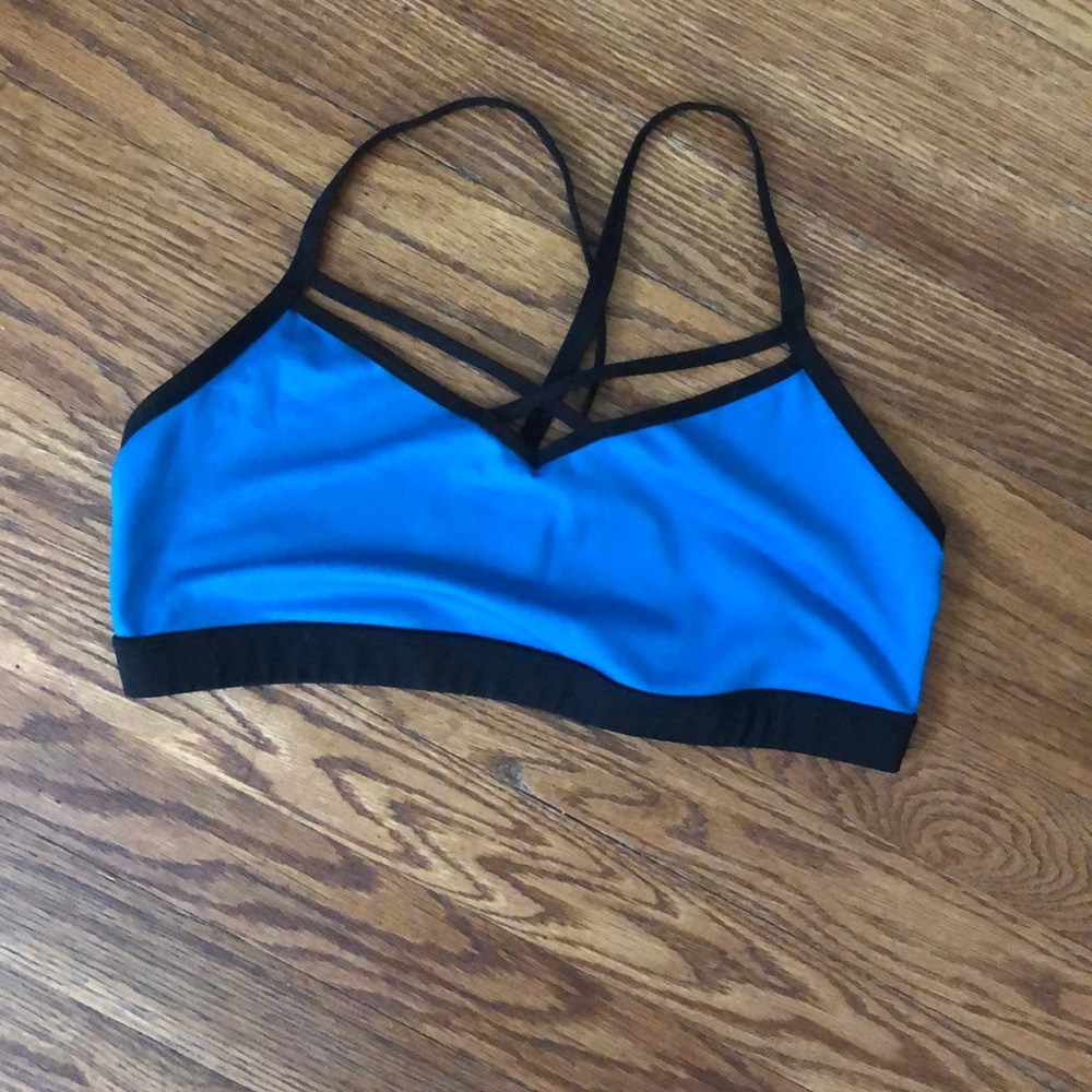 Strappy sports bra